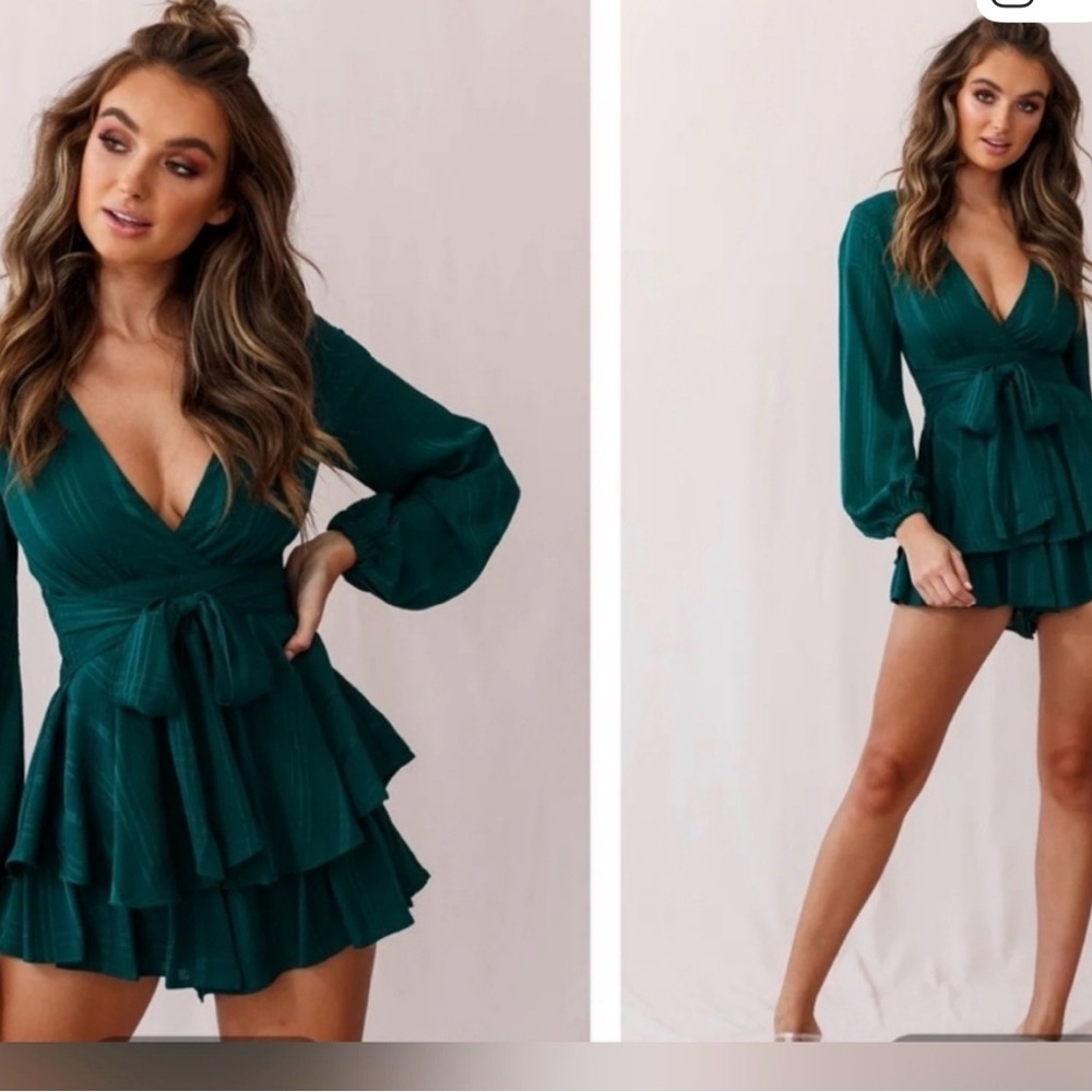 Princess Polly Forest Green Romper!
